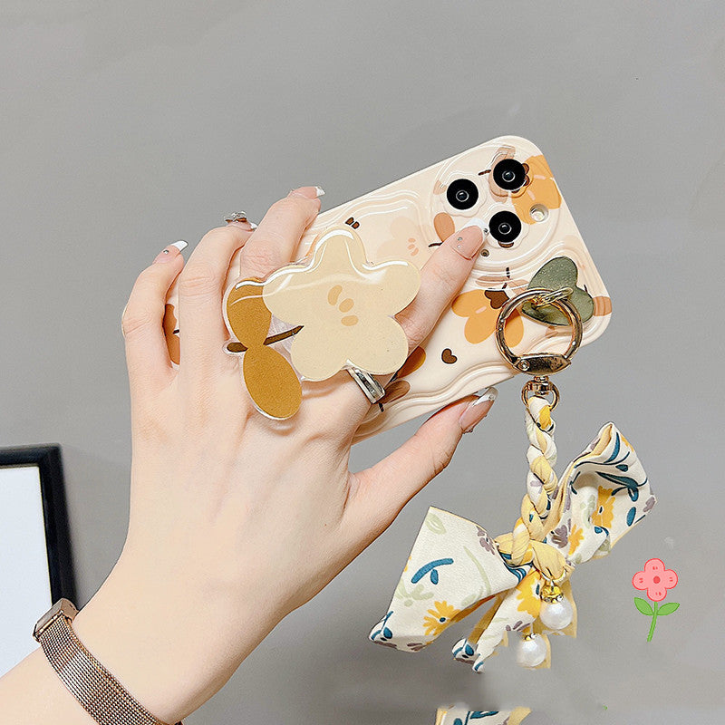 Wavly  Autumn Leaves Silk Scarf Phone Case