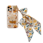 Wavly  Autumn Leaves Silk Scarf Phone Case